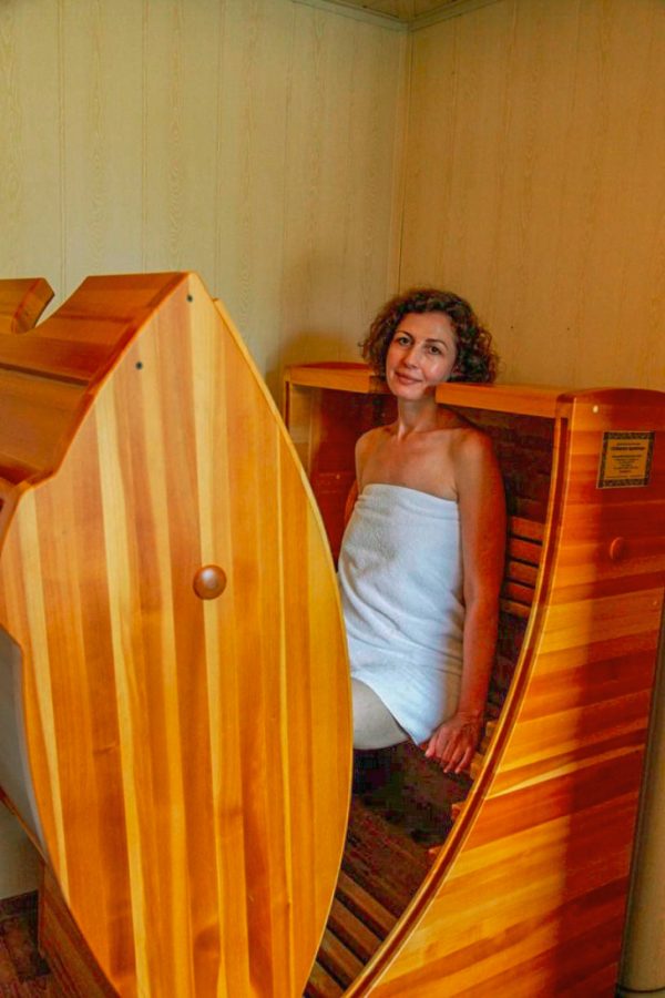 Кедровая бочка в санатории Горячий ключ в городе Пятигорске - фотография