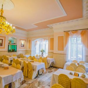 Обеденный зал в санатории Горячий ключ в городе Пятигорске - фотография