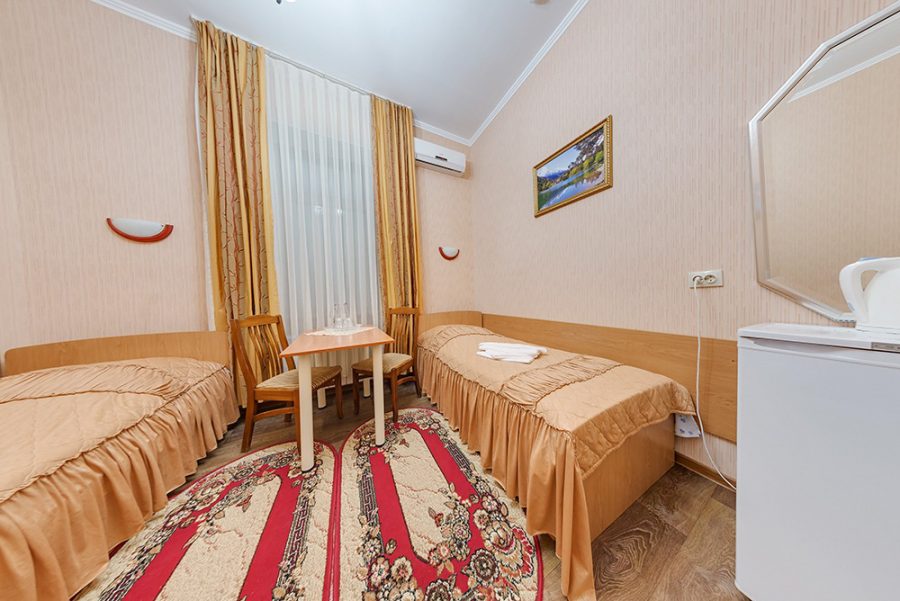 Номер стандарт двухместный однокомнатный в санатории Горячий ключ в городе Пятигорске - фотография